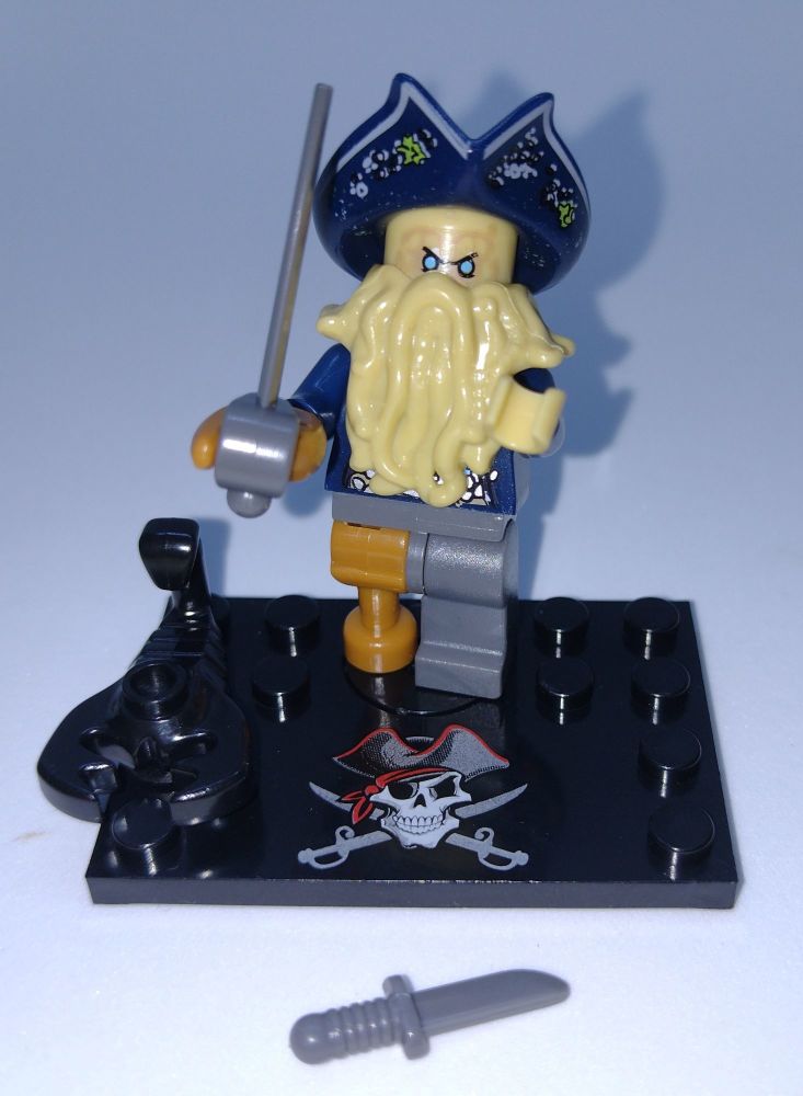 Custom Brick Figures Pirates Of The Caribbean Davy Jones