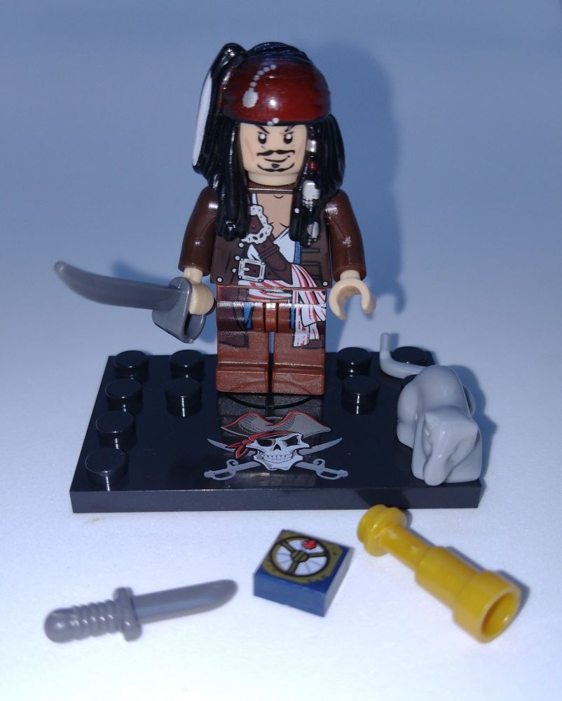 Custom Brick Figures - Pirates Of The Caribbean - Captain Jack Sparrow