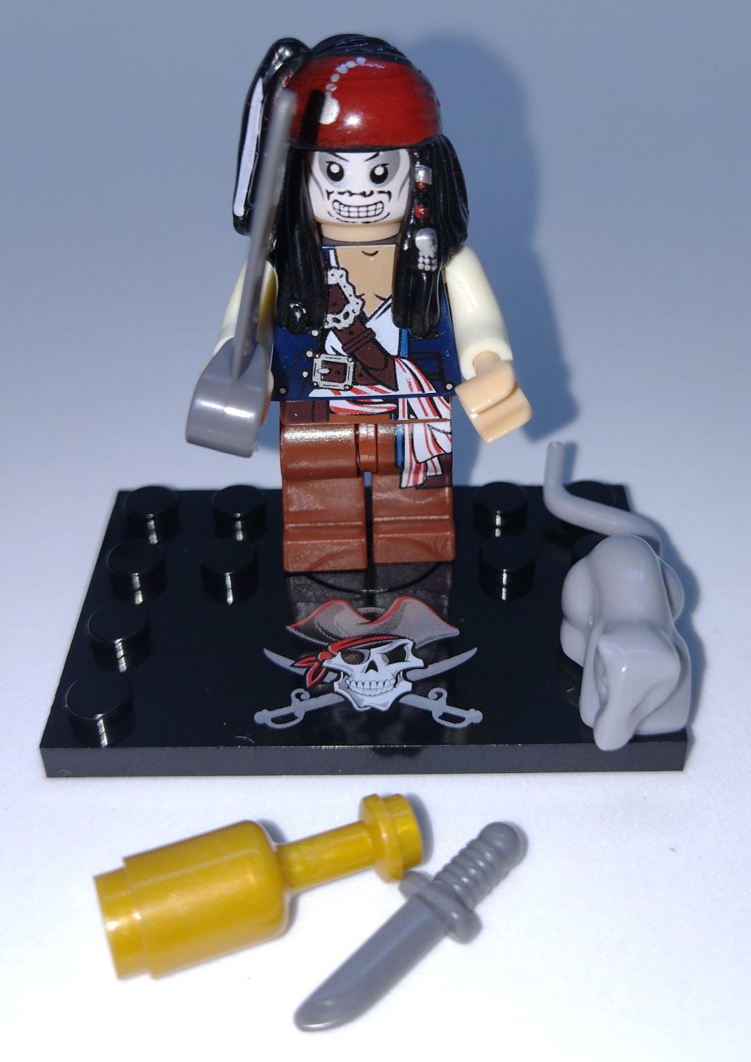 Custom Brick Figures - Pirates Of The Caribbean - Zombie Jack Sparrow