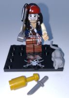 Custom Brick Figures Pirates Of The Caribbean Zombie Jack Sparrow
