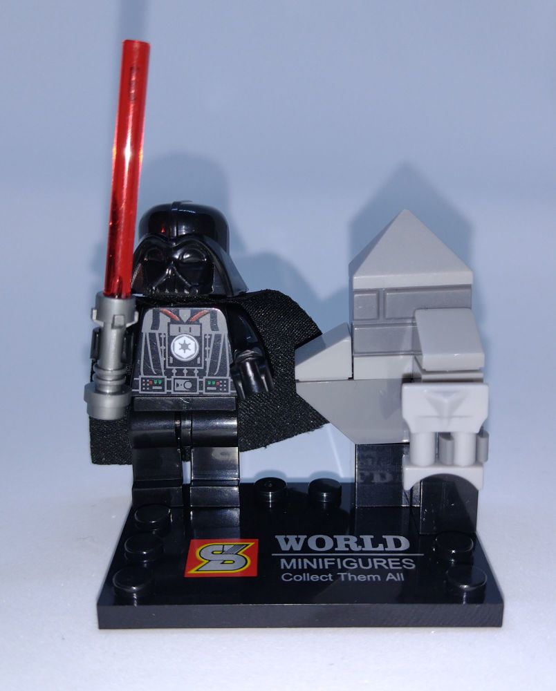 S World - Star Wars - Brick Minifigure - Darth Vader