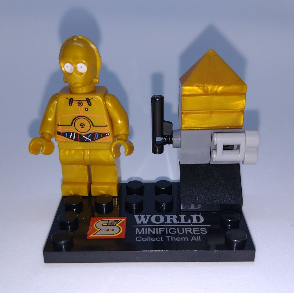 S World Star Wars Brick Minifigure C-3PO