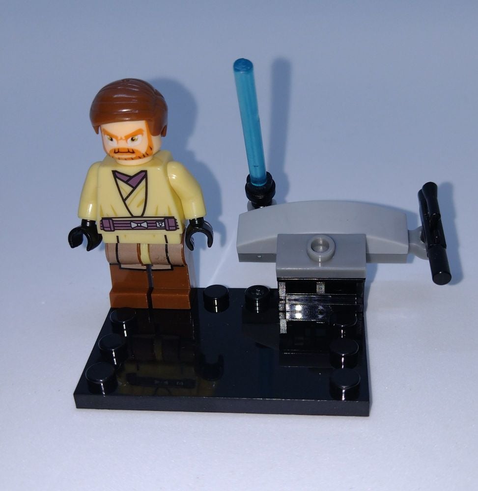 S World Star Wars Brick Minifigure Obi Wan Kenobi