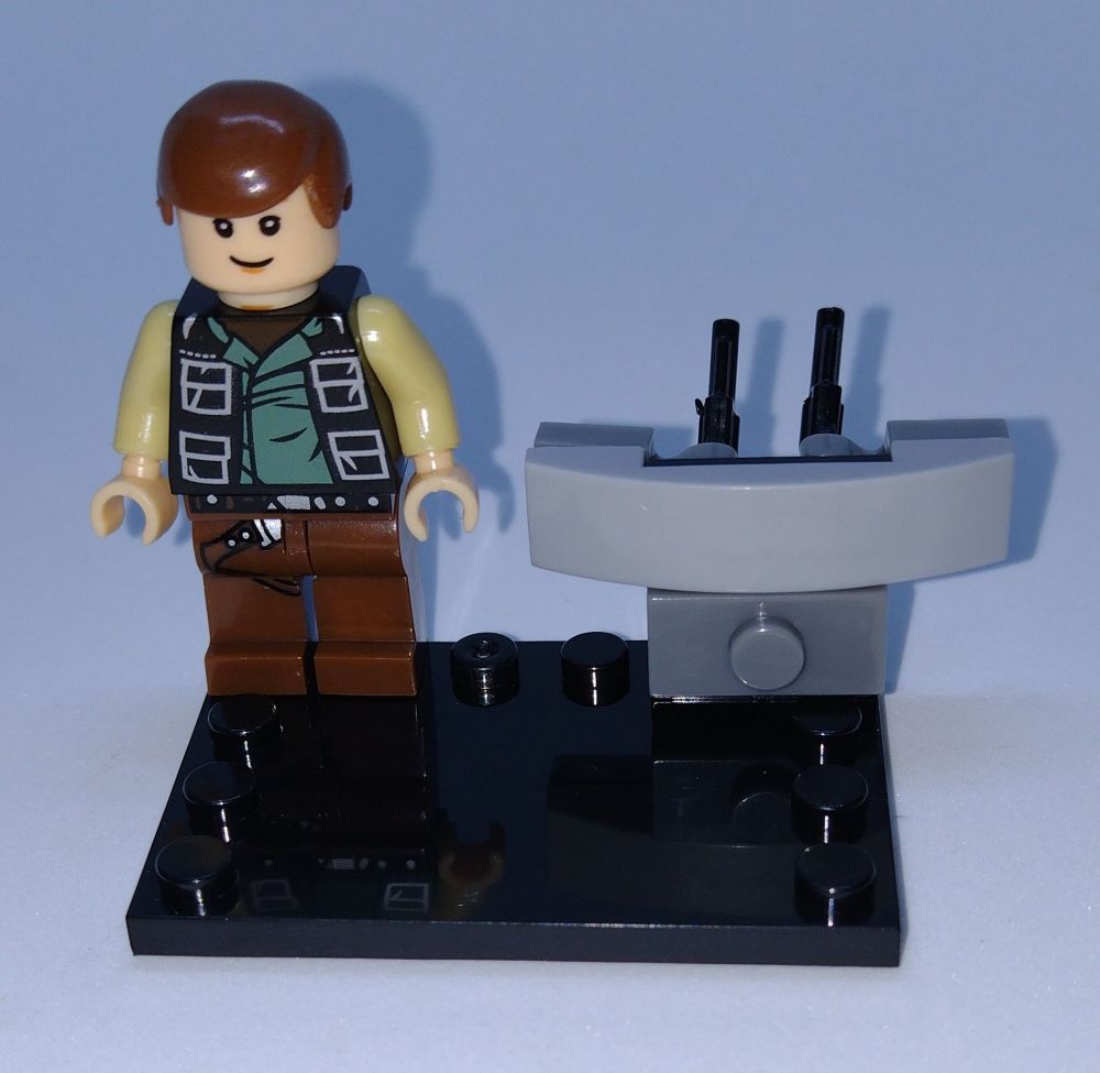 S World Star Wars Brick Minifigure Han Solo
