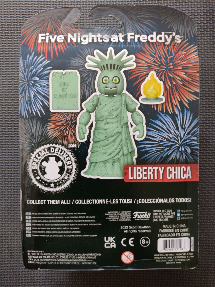 Funko Special Edition Five Nights At Freddy's Collectable 5.5 Inch Figure Liberty Chica