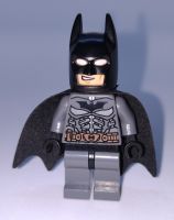 Lego Minifigure Batman SH064 Dark Bluish Grey Suit With Copper Belt From Set 76001
