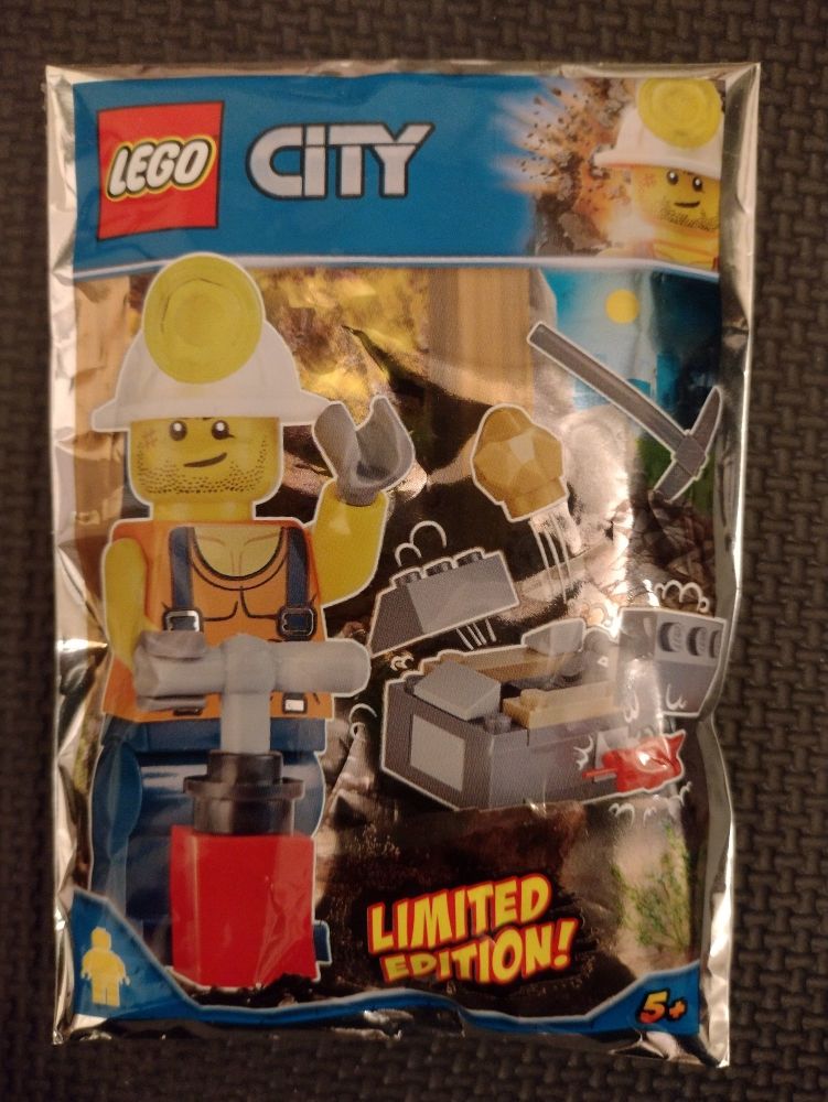 Lego - City - Limited Edition Minifigure - Miner Foil Pack Set 951806