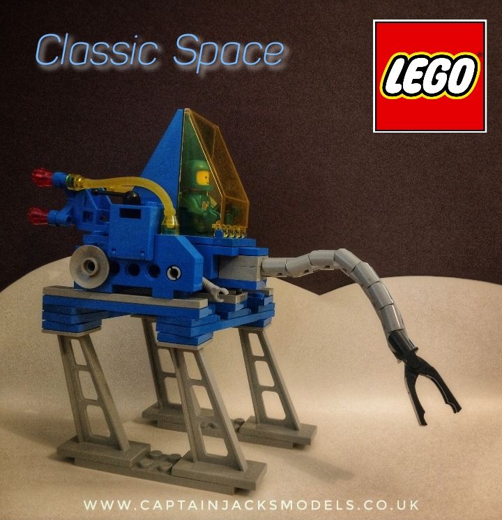 Vintage Lego - Walking Astro Grappler ( 1985 )  - Lego  Classic Space - Set