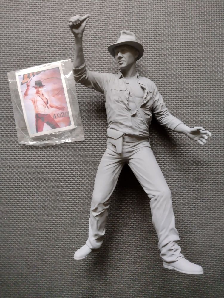 Elfin Indiana Jones Vinyl Display Model Assembled Primed & Ready To Paint