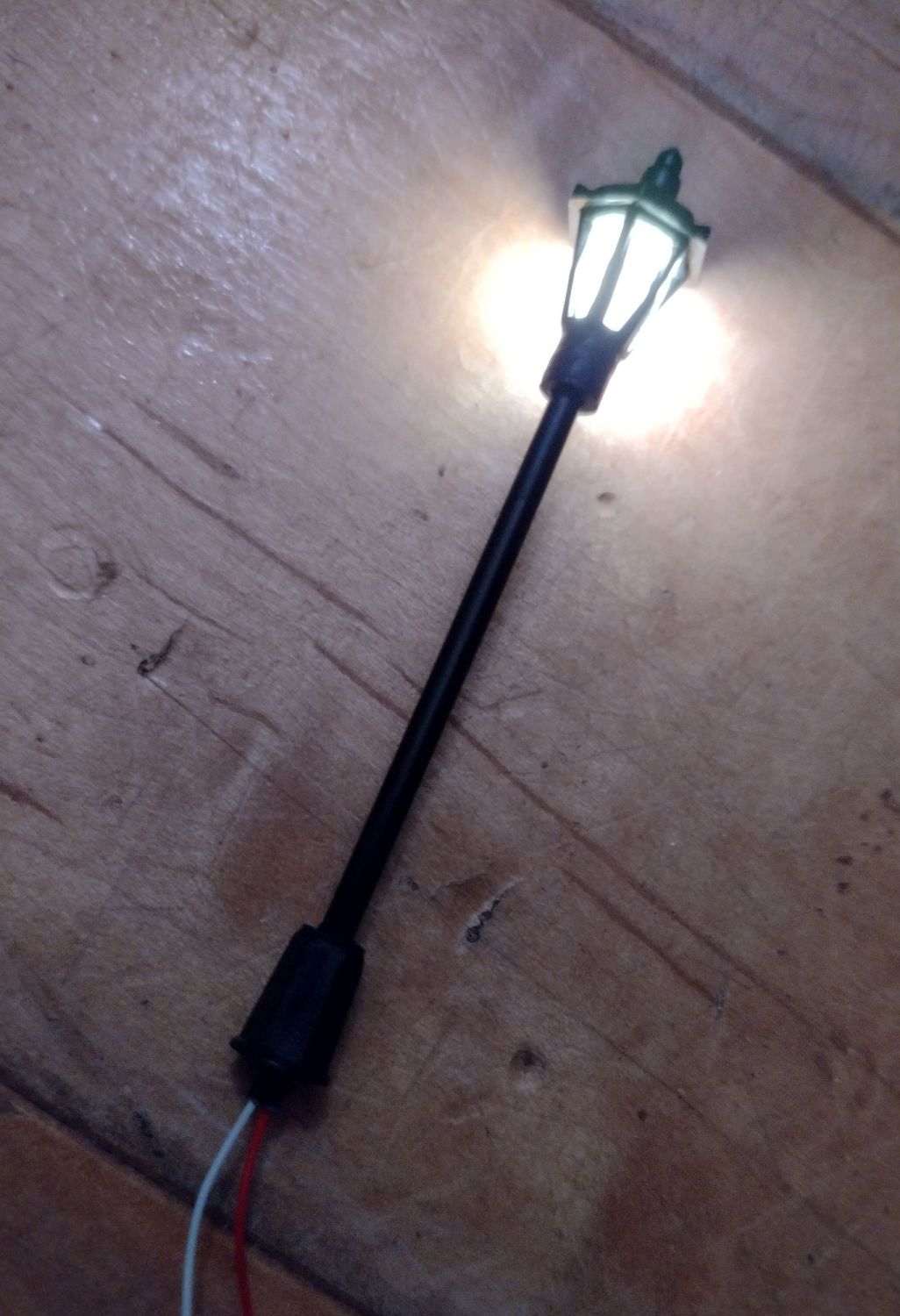 Victorian Lantern Lamp Post - WARM WHITE Micro LED - 3v to 12v DC - Suitabl