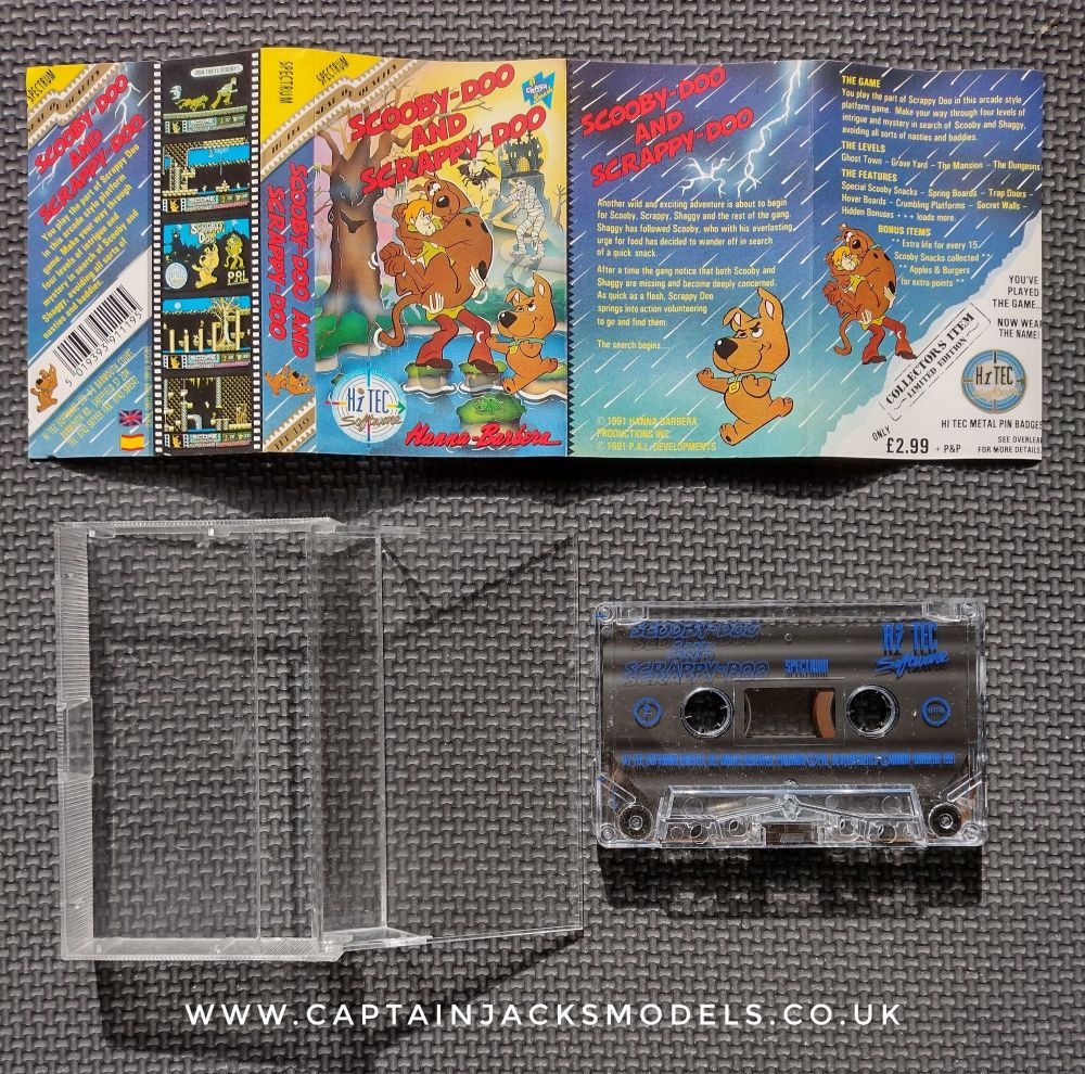 Scooby Doo & Scrappy Doo Vintage ZX Spectrum 128K 48K Software Tested & Working
