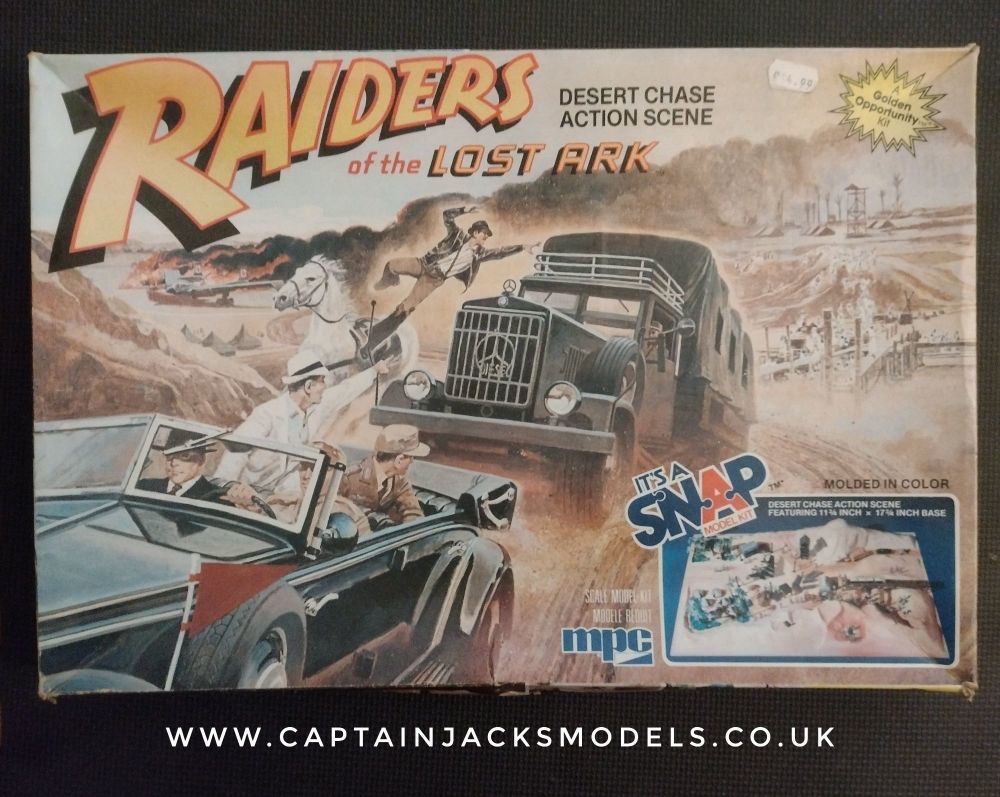 Indiana Jones Raiders Of The Lost Ark Model Desert Chase Action Scene Diorama - MPC 1982