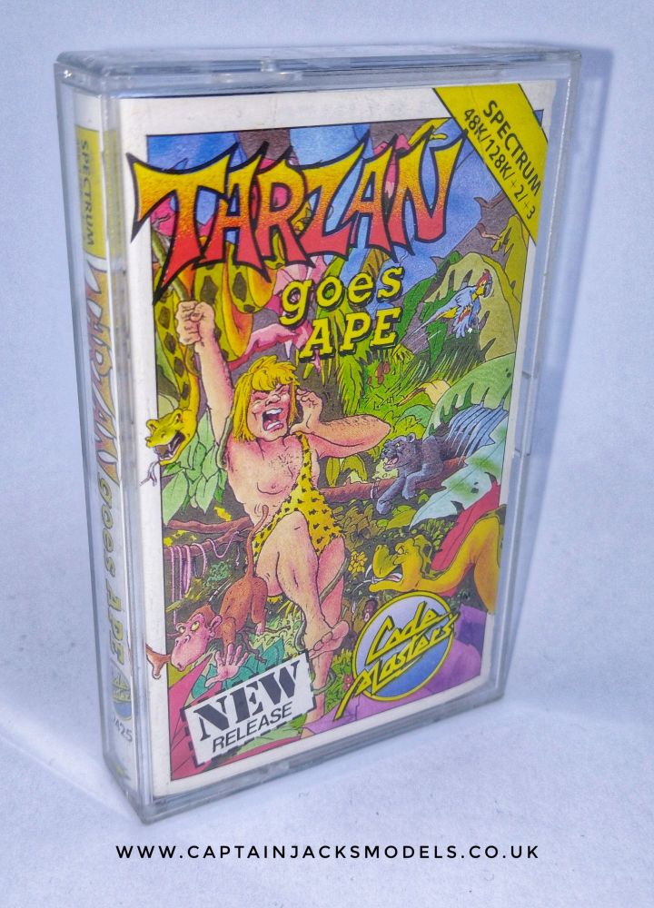 Tarzan Goes Ape Code Masters Vintage ZX Spectrum 48K 128K +2 +3 Software Tested & Working