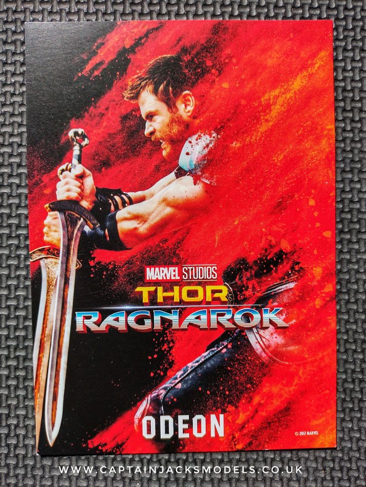 Thor Ragnarok Thor Official Odeon A6 Promo Card