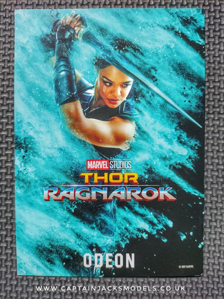 Thor Ragnarok - Valkyrie - Official Odeon A6 Promo Card