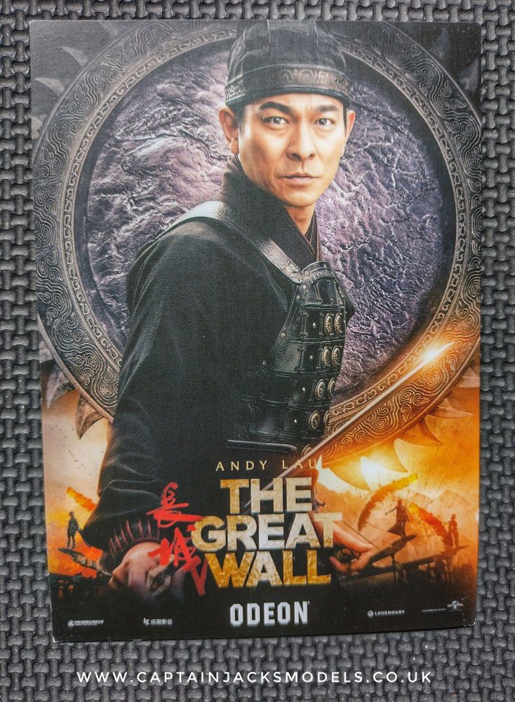 The Great Wall Andy Lau Official Odeon A6 Promo Card