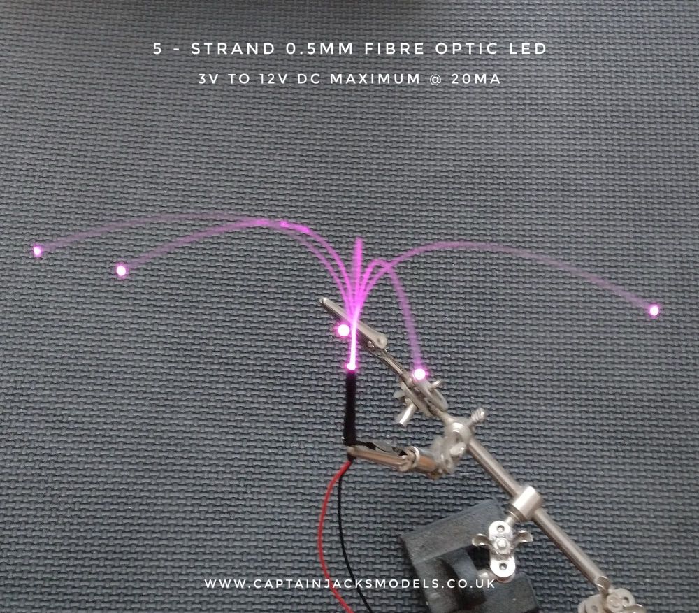 x1 Unit PINK Separate - 5 Fibre Strands ( 0.5mm strands )