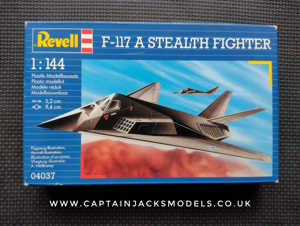 Revell  1/144 Scale F-117 A Stealth Fighter Plastic Model Kit 04037