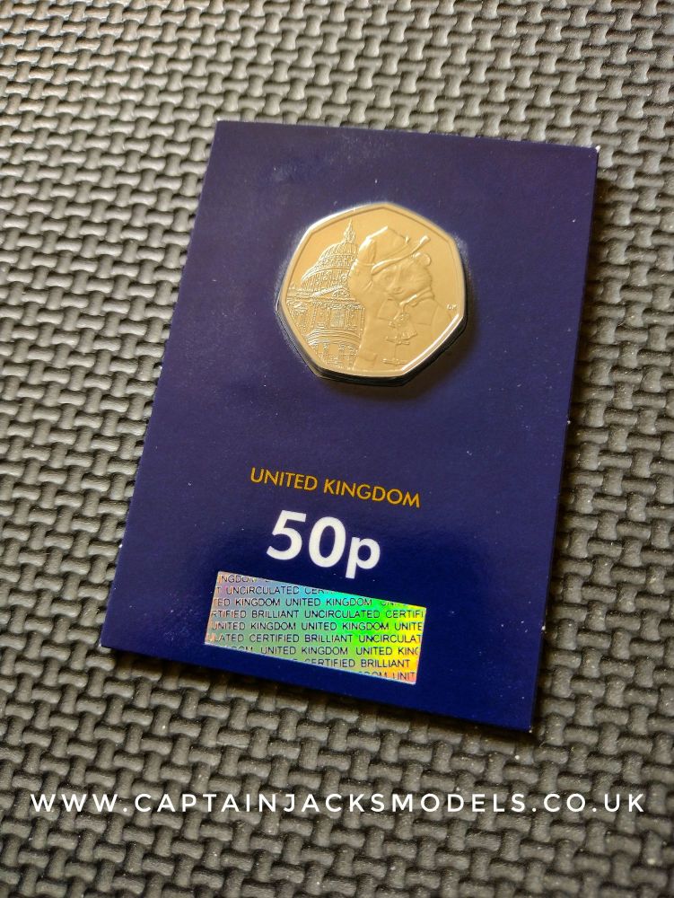 UK Collectable 50p Coin - Paddington Bear Series - Paddington At St Pauls Cathedral - 2019