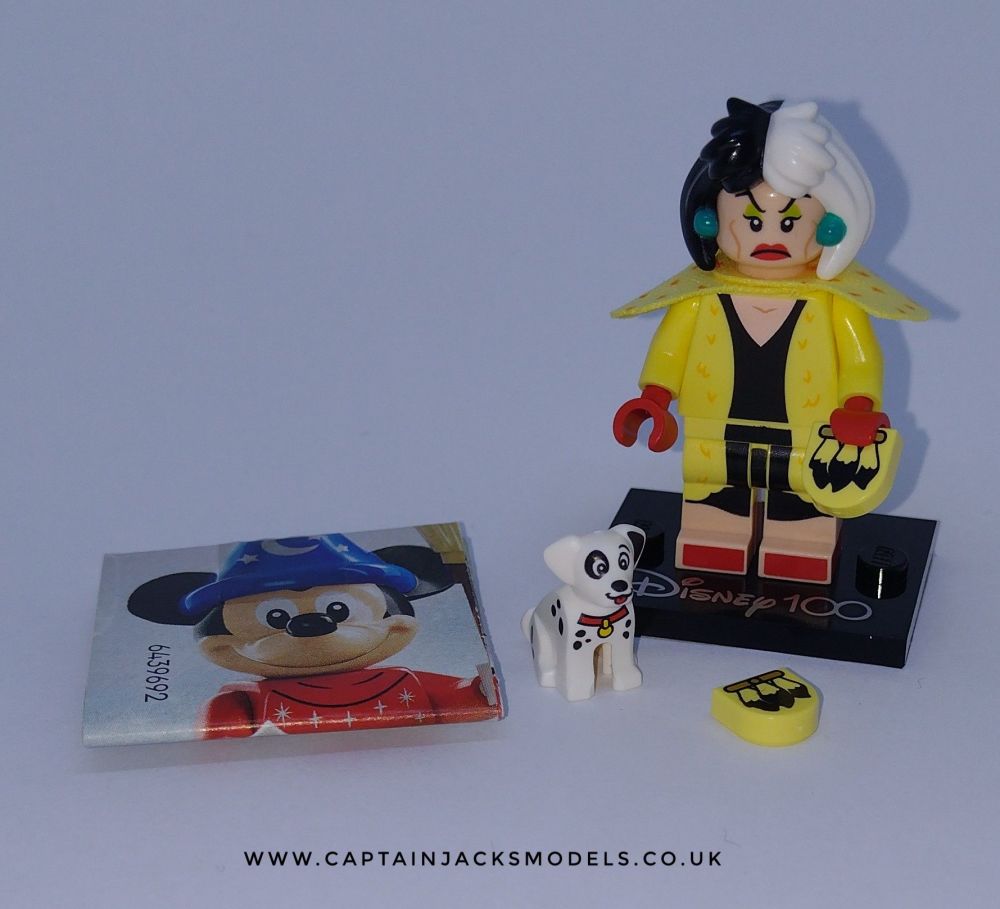 Lego Minifigure Cruella De Vil & Dalmation Disney 100th Anniversary Series 71038