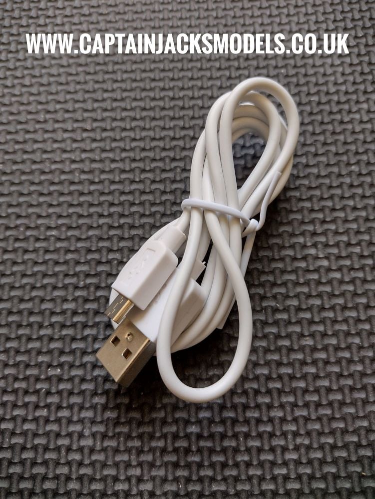 1 Metre Micro USB Lead - WHITE