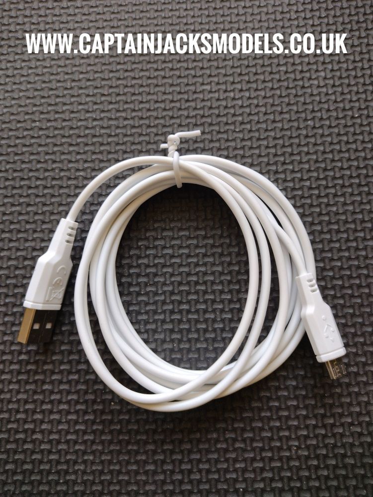 2 Metre Micro USB Lead - WHITE