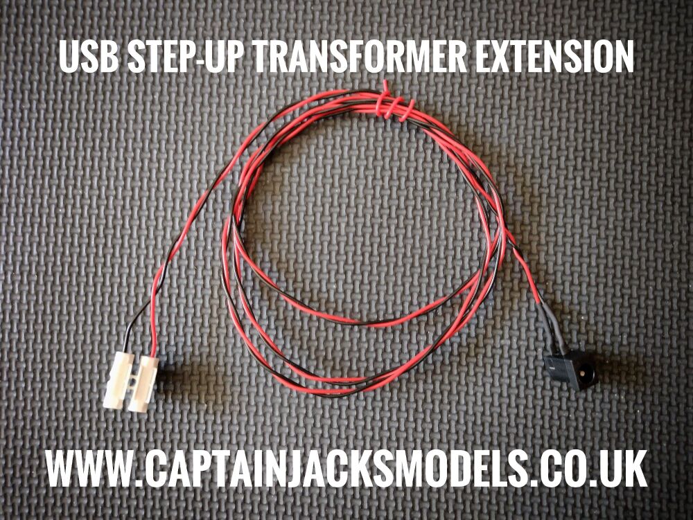 USB Step Up Transformer 1 Metre Extension Wire With Male Jack Connector To 