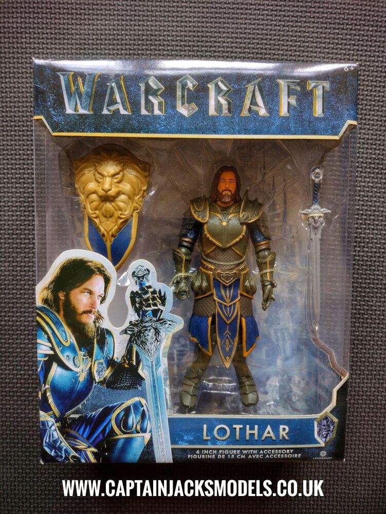World Of Warcraft - Lothar  - 6" Collectable Action Figure Set With Weapons Accessories