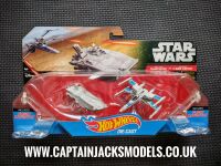 HotWheels Die Cast First Order Transporter Vs Resistance X-Wing Fighter The Force Awakens