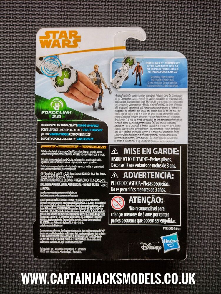 Star Wars Force Link 2.0 Tobias Beckett Collectable 3.75" Figure E2530 E0323 Rare Figure