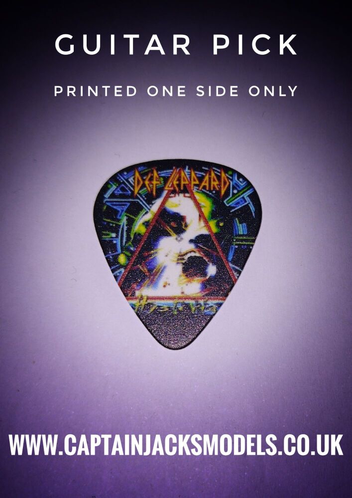 Def Leppard Guitar Pick - Design 4 - Printed One Side Only