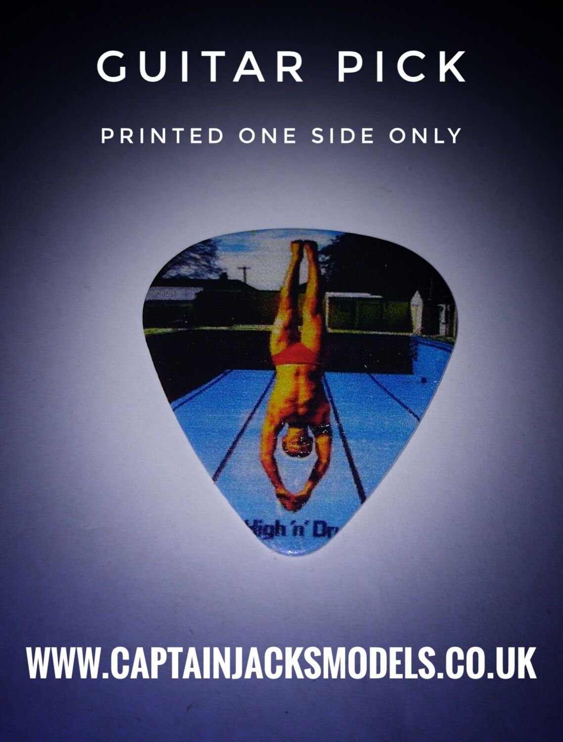 Def Leppard Guitar Pick Design 5 Printed One Side Only Music