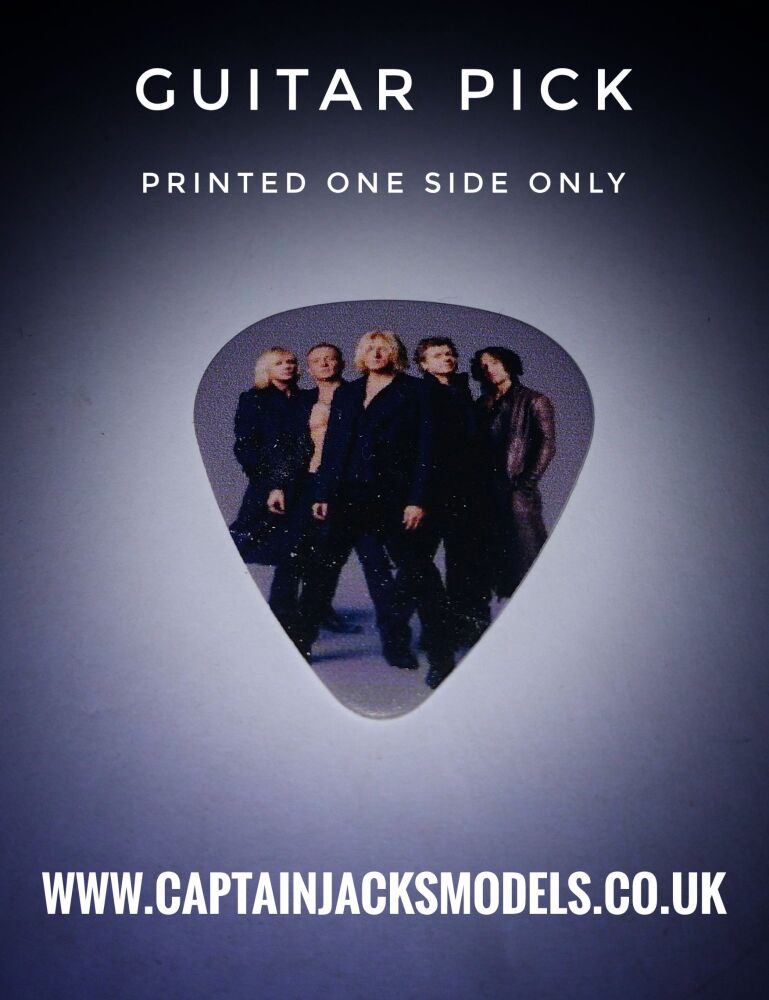 Def Leppard Guitar Pick - Design 7 - Printed One Side Only
