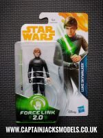 Star Wars Luke Skywalker Collectable Figure E1250 / E0323 Force Link - 2.0 Compatible 3.75" Tall