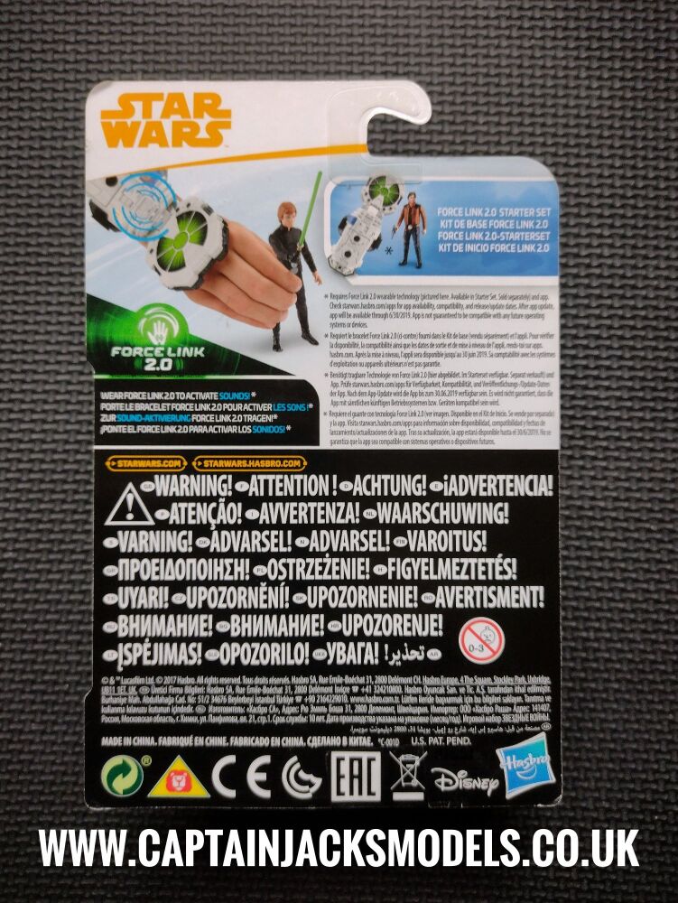 Star Wars Luke Skywalker Collectable Figure E1250 / E0323 Force Link - 2.0 Compatible 3.75" Tall