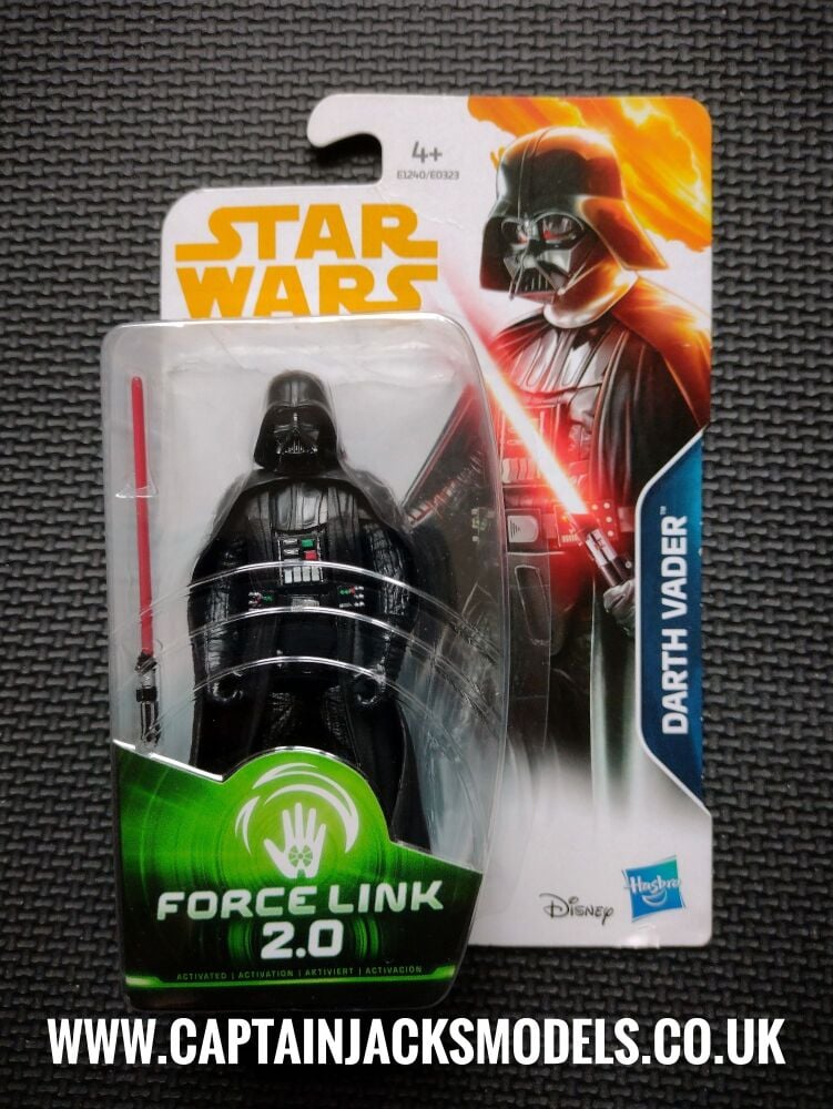 Star Wars Darth Vader Collectable Figure E1240 / E0323 Force Link - 2.0 Compatible 3.75" Tall