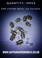 x10  5mm Chrome Metal LED Bezel Mount