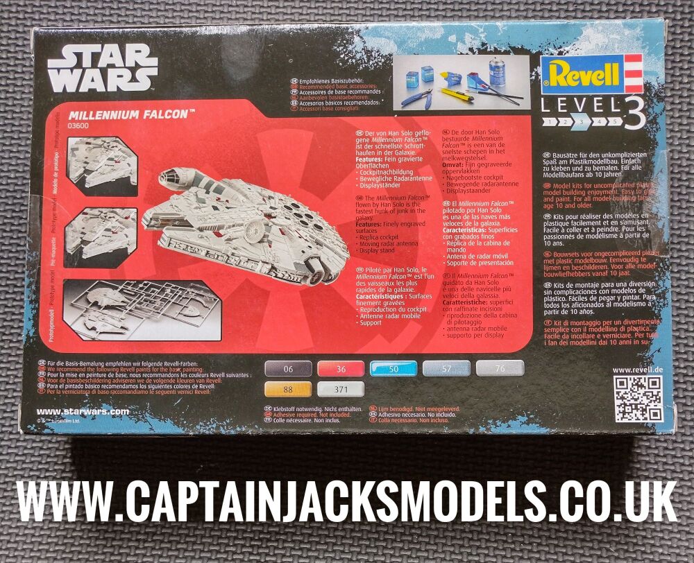 Revell Star Wars 1:241 Millennium Falcon Plastic Model Kit 03600