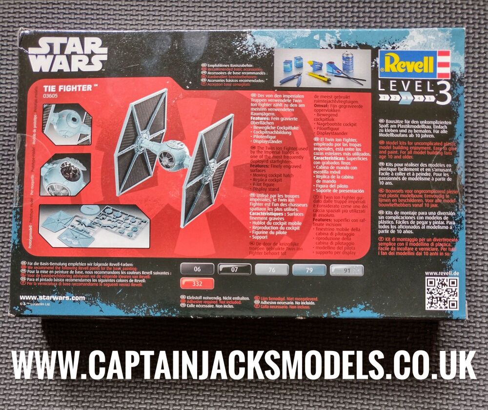 Revell Star Wars 1:110 Tie Fighter Plastic Model Kit 03605