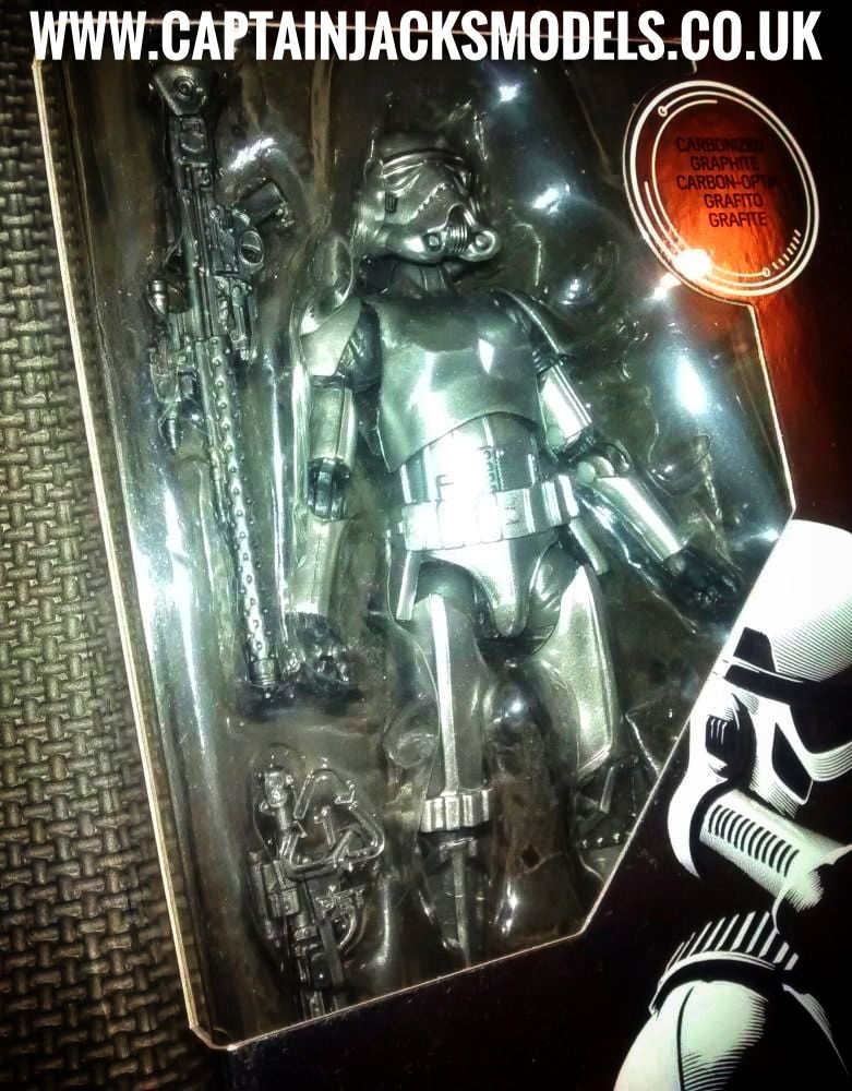 Star Wars - The Black Series - Premium Figure Set - Stormtrooper - Carbonized - E9923 - Collectable 6 Inch Figure Set