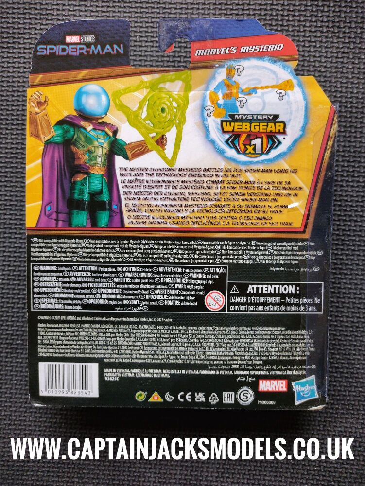 Marvel Studios Spiderman Far From Home - Mysterio 5.5 Inch Action Figure With Mystery Webgear Accessory