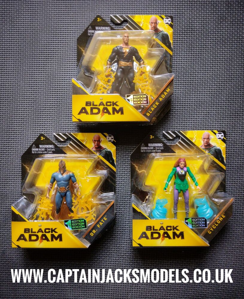 DC Collectable Three Figure Set - Black Adam - Cyclone - Dr Fate