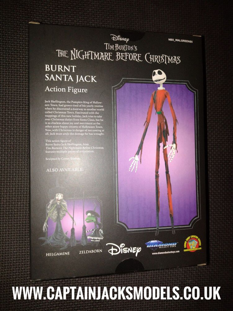Tim Burtons The Nightmare Before Christmas - Diamond Select - Burnt Santa Jack - Collectable Figure Set