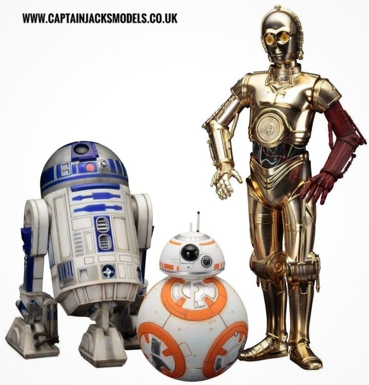 Kotobukiya ARTFX Star Wars The Force Awakens C-3PO, R2-D2 & BB-8 Droid 1:10