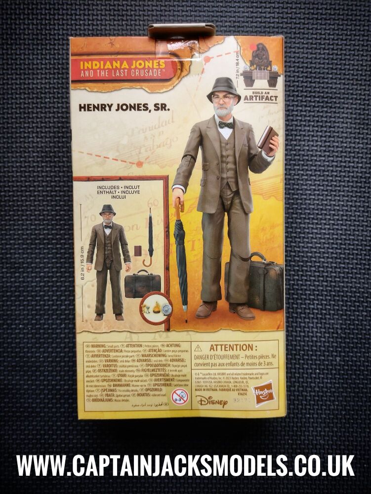 Indiana Jones & The Last Crusade Adventure Series 6 Inch Henry Jones Sr Collectors Figure Set