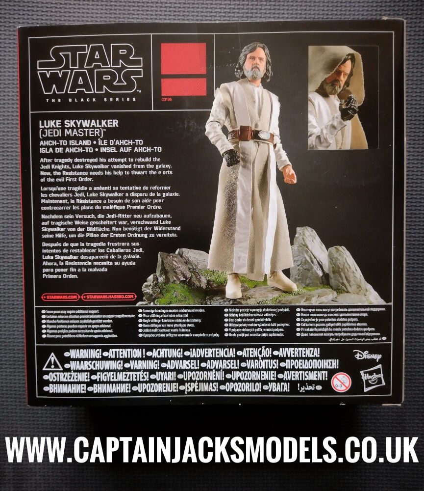 Star Wars Hasbro - The Black Series - 6" Luke Skywalker Jedi Master Ahch To Island - C3196 - Collectable Diorama Figure