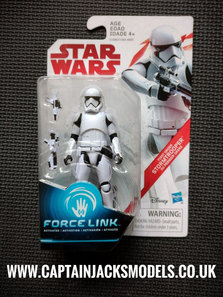 Star Wars First Order Stormtrooper Collectable Figure C1508 / C1503 Force Link Compatible 3.75"