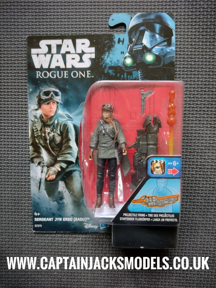 Star Wars Rogue One Sergeant Jyn Erso Eadu Collectable 3.75" Carded Figure B7275