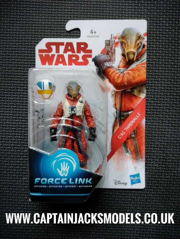 Star Wars Force Link C'ai Threnalli Collectable Carded 3.75" Figure E0524 C1531