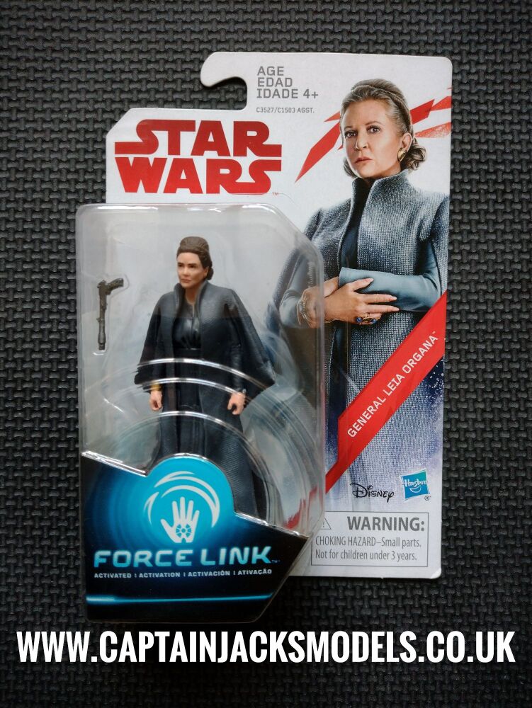 Star Wars Force Link General Leia Organa Collectable 3.75" Figure C3527 C1503